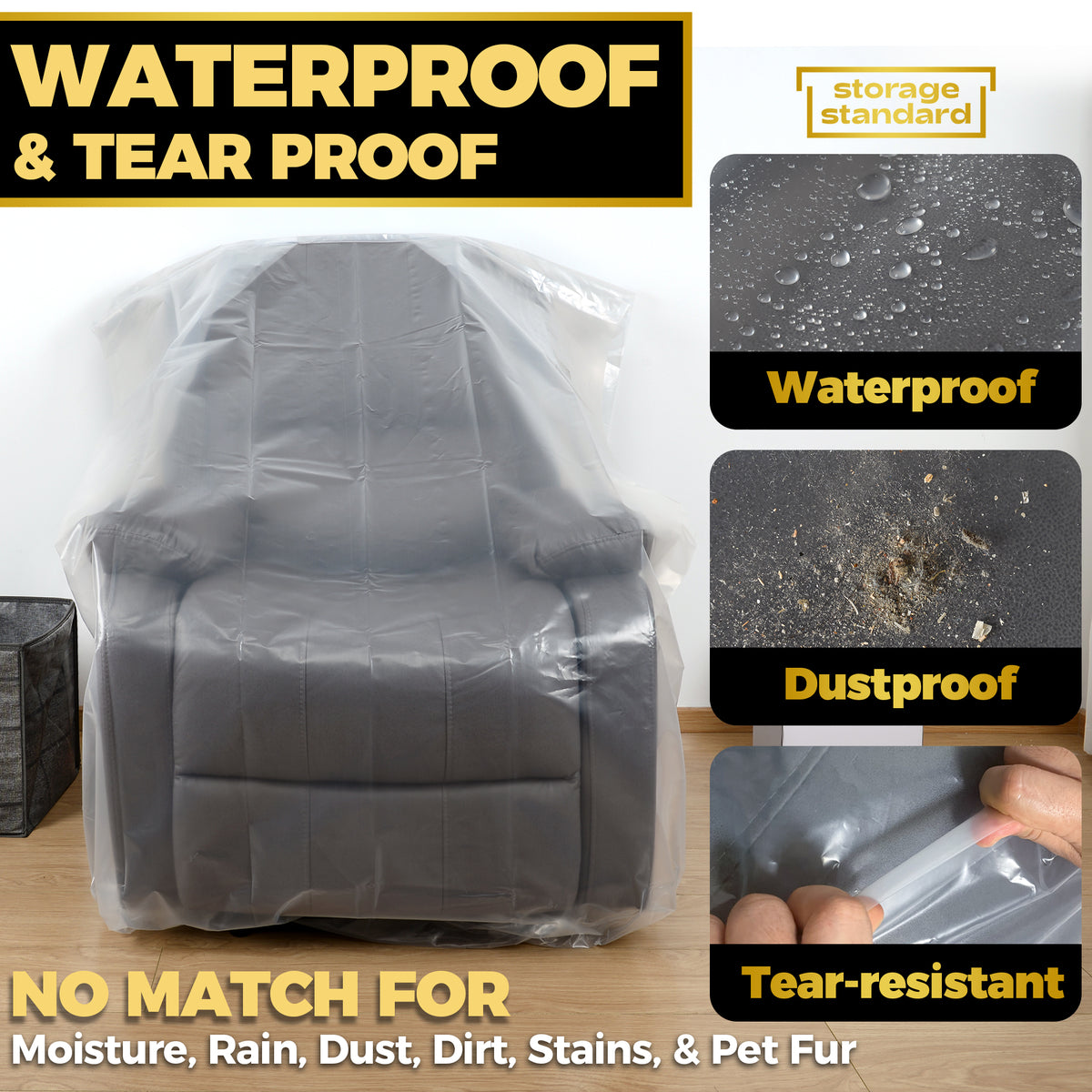 Plastic Furniture Covers for Moving Storage HeavyDuty Plastic Chair