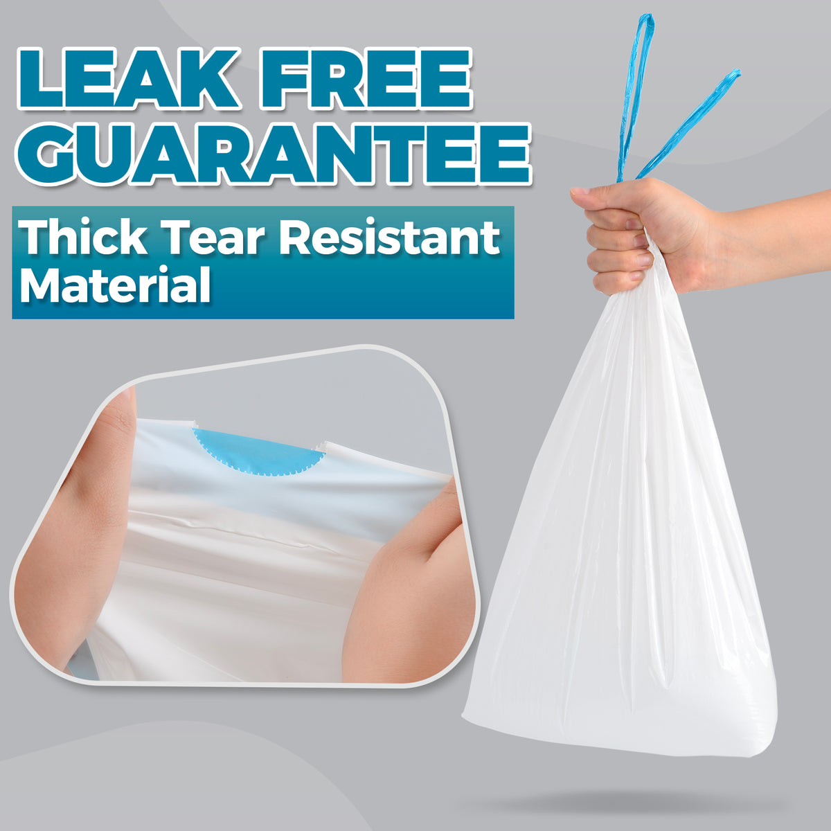 70 Pack Bedpan Liners Disposable Commode Liners with Absorbent Pads StorageStandard