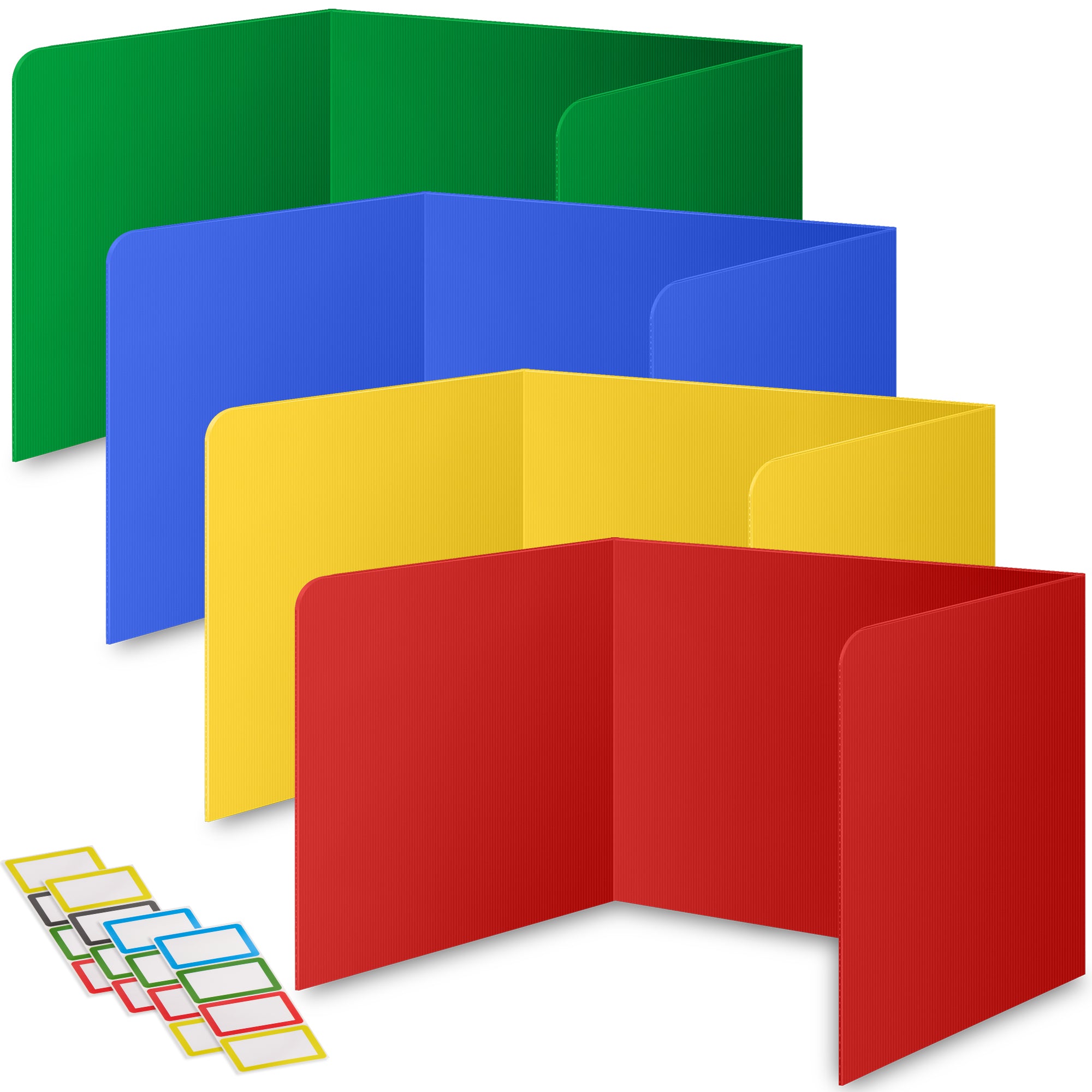 Storage Standard Student Desk Dividers Classroom Privacy Desktop Partition Shield Multicolor 16 Pack