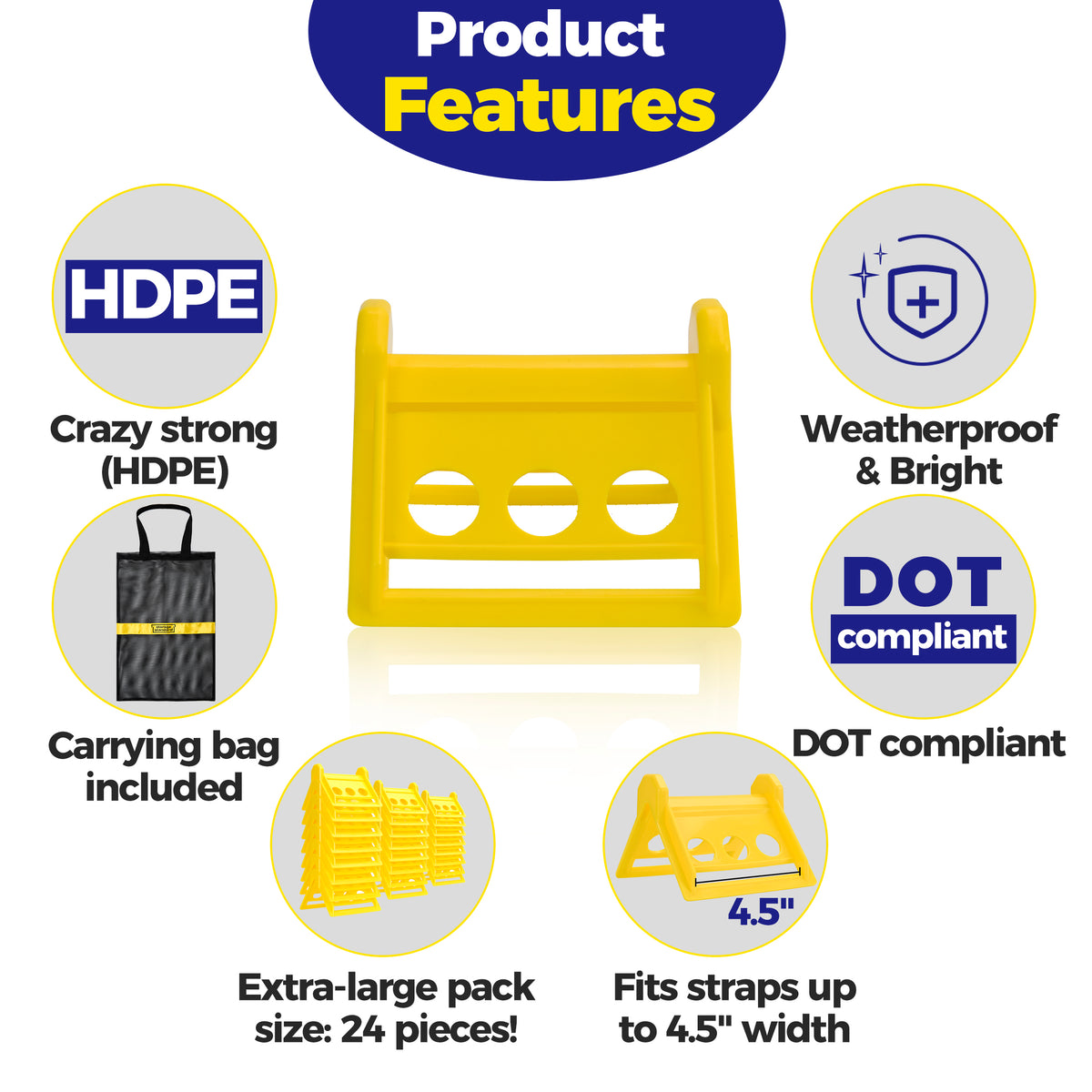 INTAKO Protective Corners For Edges And Corners Up To 50 Mm, 24 Pieces, 170 X 130 X 150 Mm, Protective Corners For Lashing And Load Straps, Ideal For Straps And Transport In - View #8