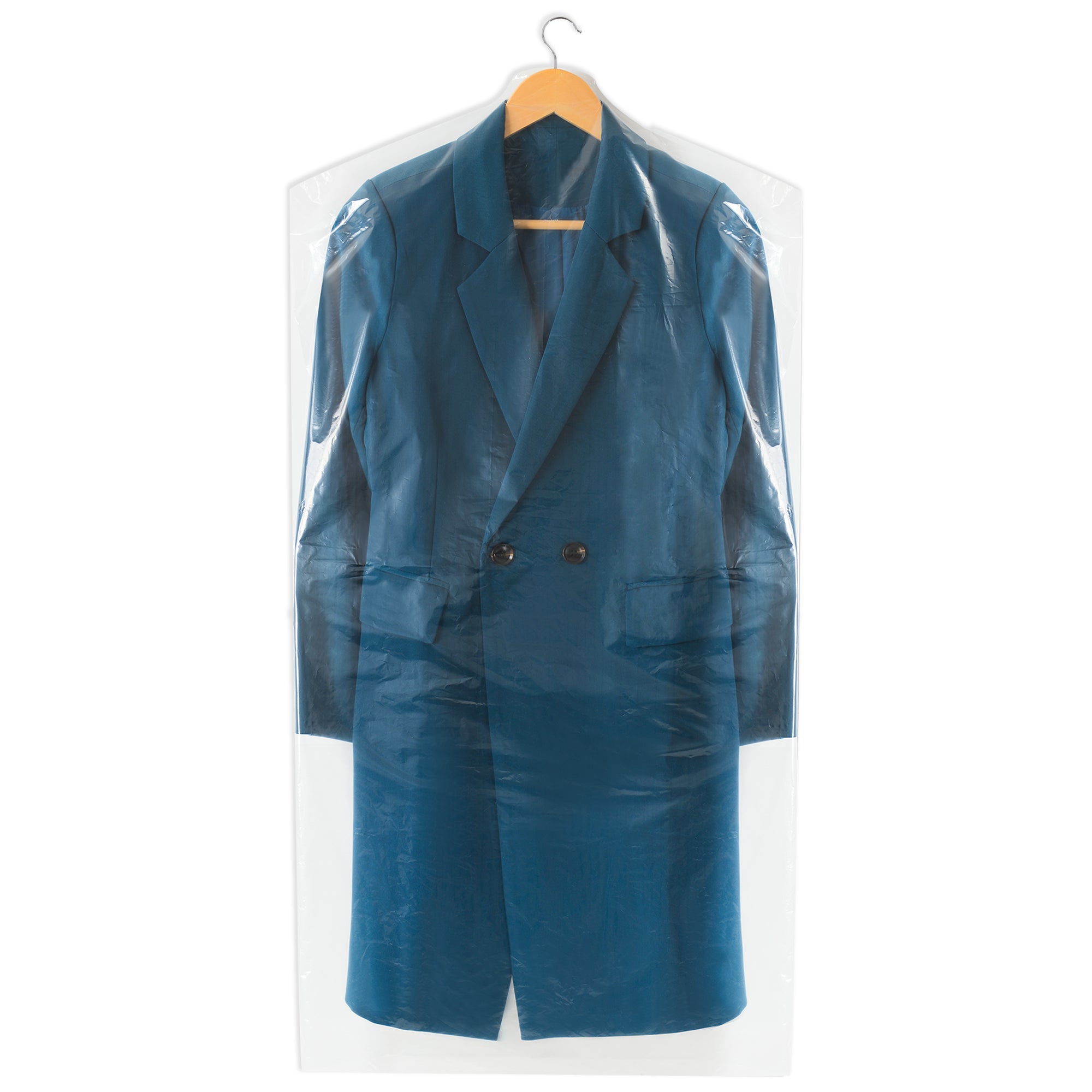 clear plastic dress shirt bags Plasticplace Clear Plastic Hanging Garment Bags, 1.0 Mil Sloped Shoulder Plastic Suit Bags Protect Suits, Dresses, Jackets, Mid-Length Garments, 21" x