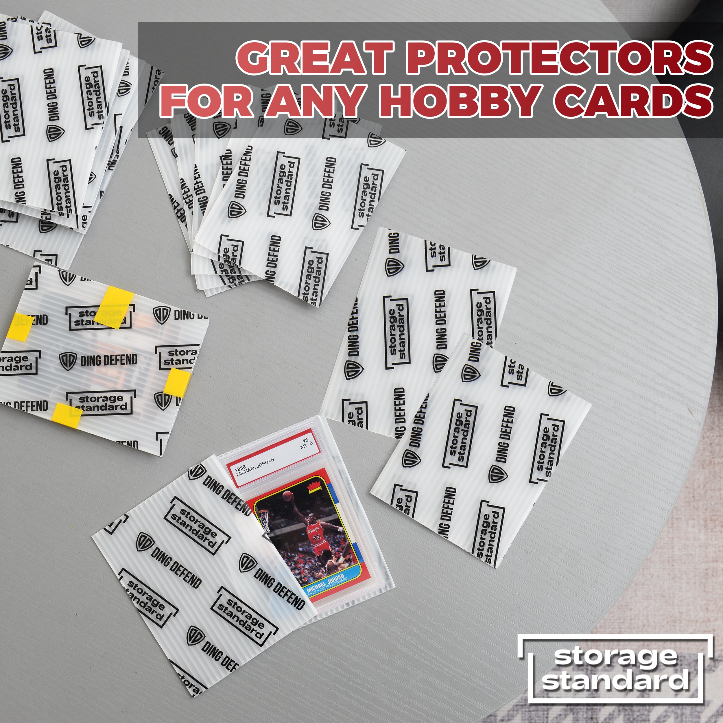 Card Protectors Trading Cards Shipping Supplies, 110-Pack 4'' x 6'' Gr ...