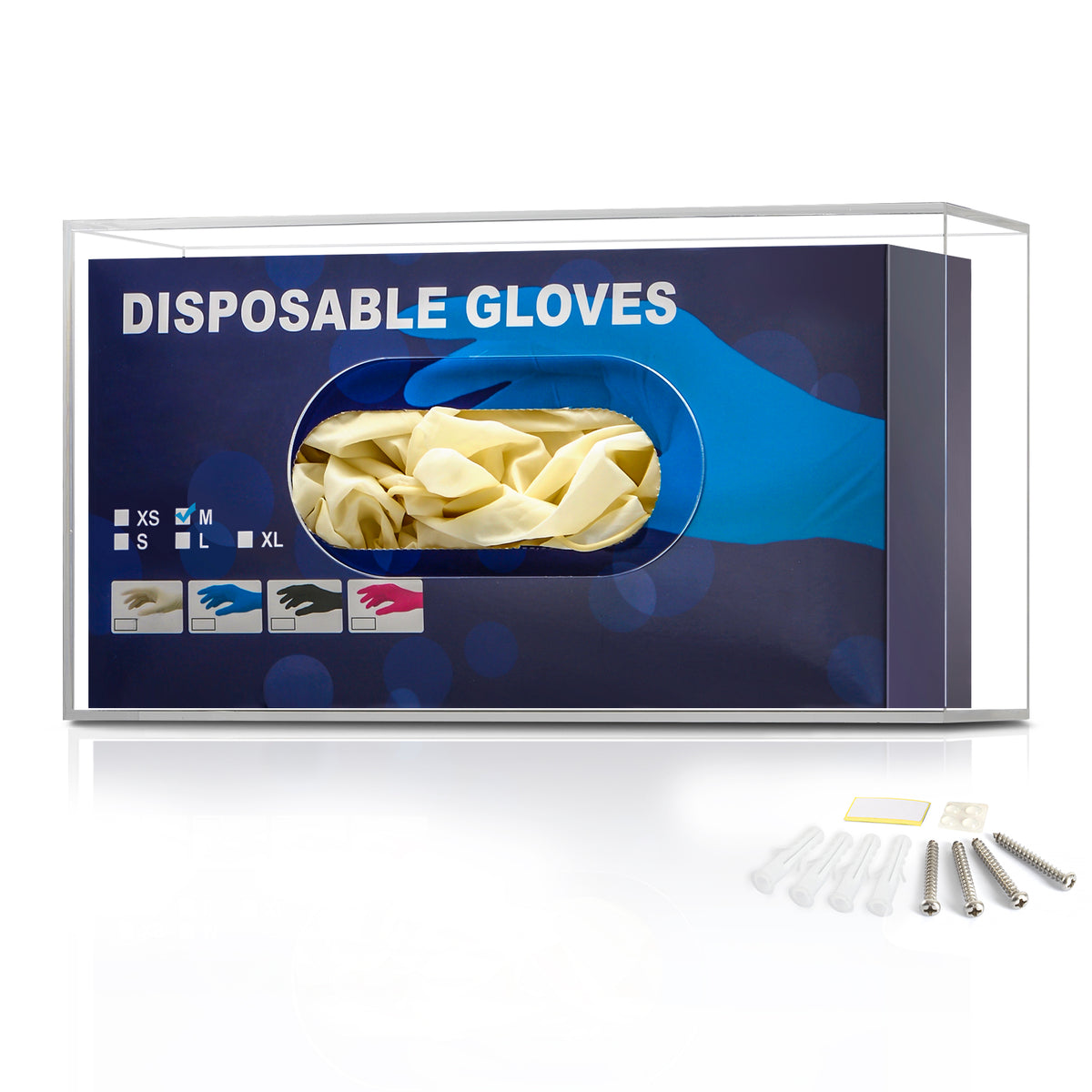 Glove Box Holder Wall Mount Glove Dispenser - Disposable Glove Holder ...