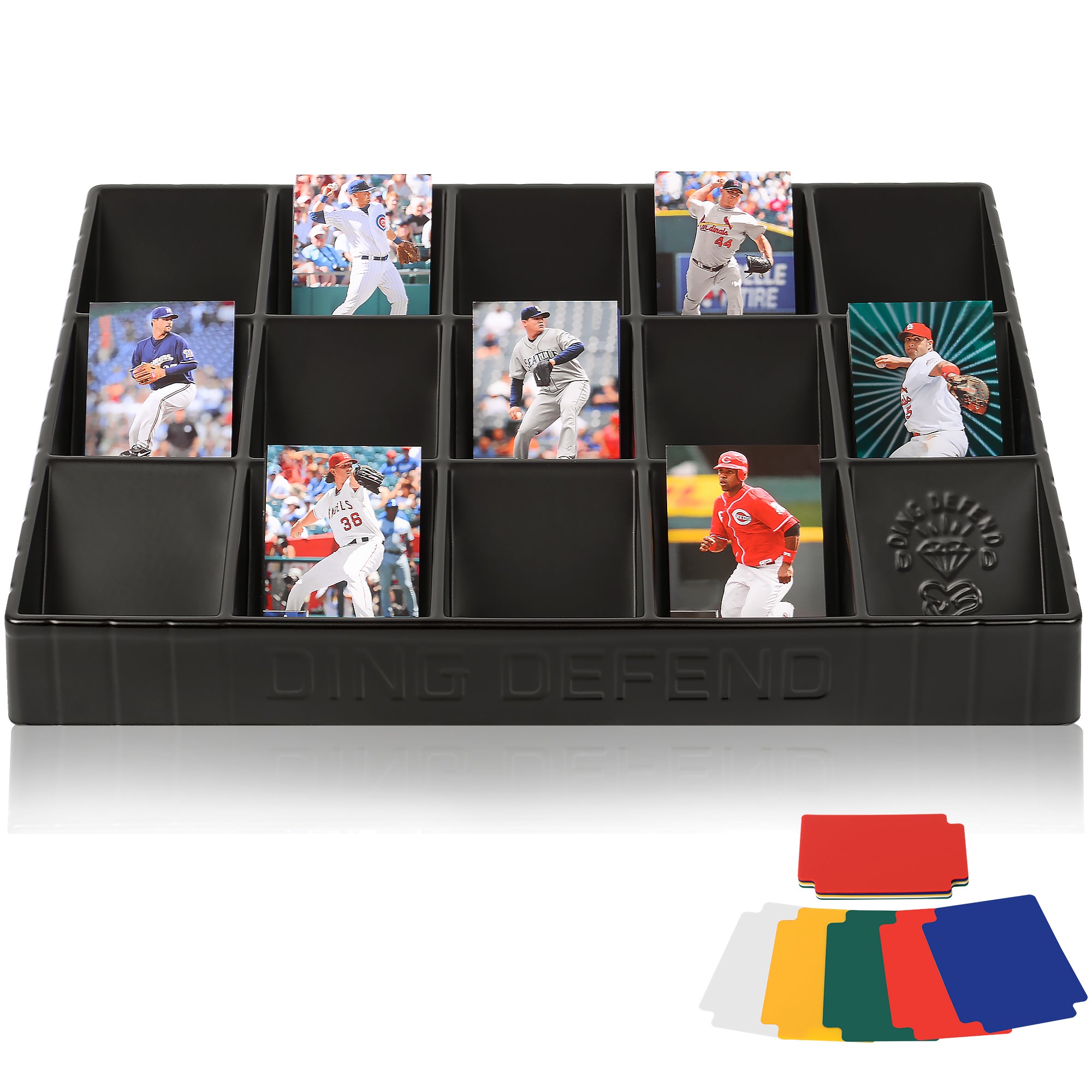 3-Pack Black Plastic Trading Card Sorting Trays 15 Slots For MTG, Pokemon, CCG TCG Card Organizer 3-Pack Black Plastic Trading Card Sorting Trays 15 Slots For MTG, Pokemon, CCG TCG Card Organizer
