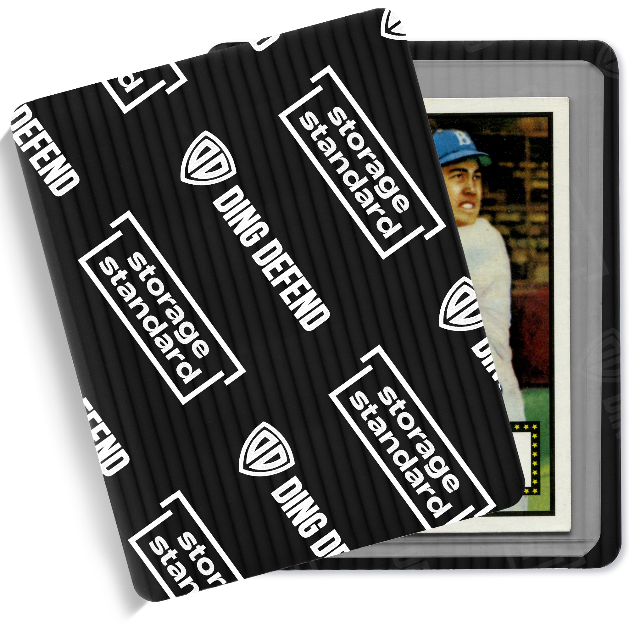Ding Defend 510-Pack Trading Card Protector Shipping by Storage Standard - 3.5 x 4.5 Inch, Black