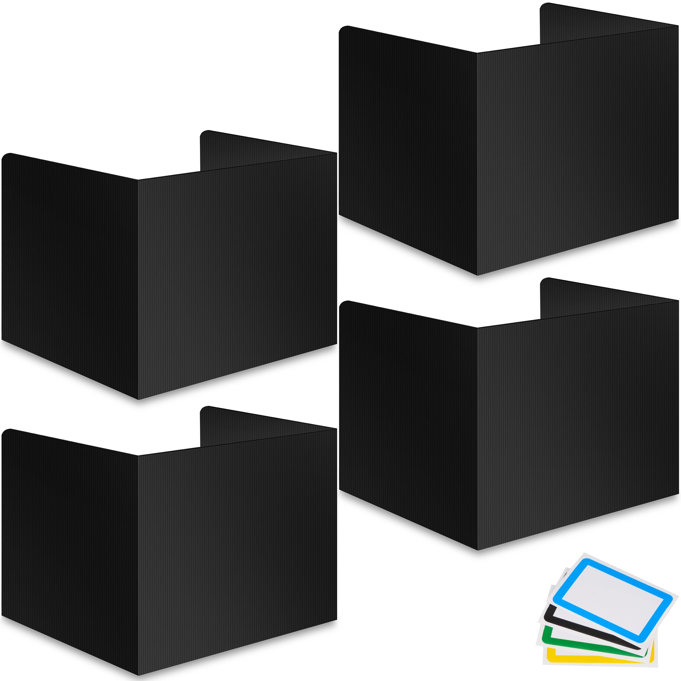 Durable Pvc Divider 4-Pack Desk Dividers for Students - Durable & Waterproof Plastic Study ...