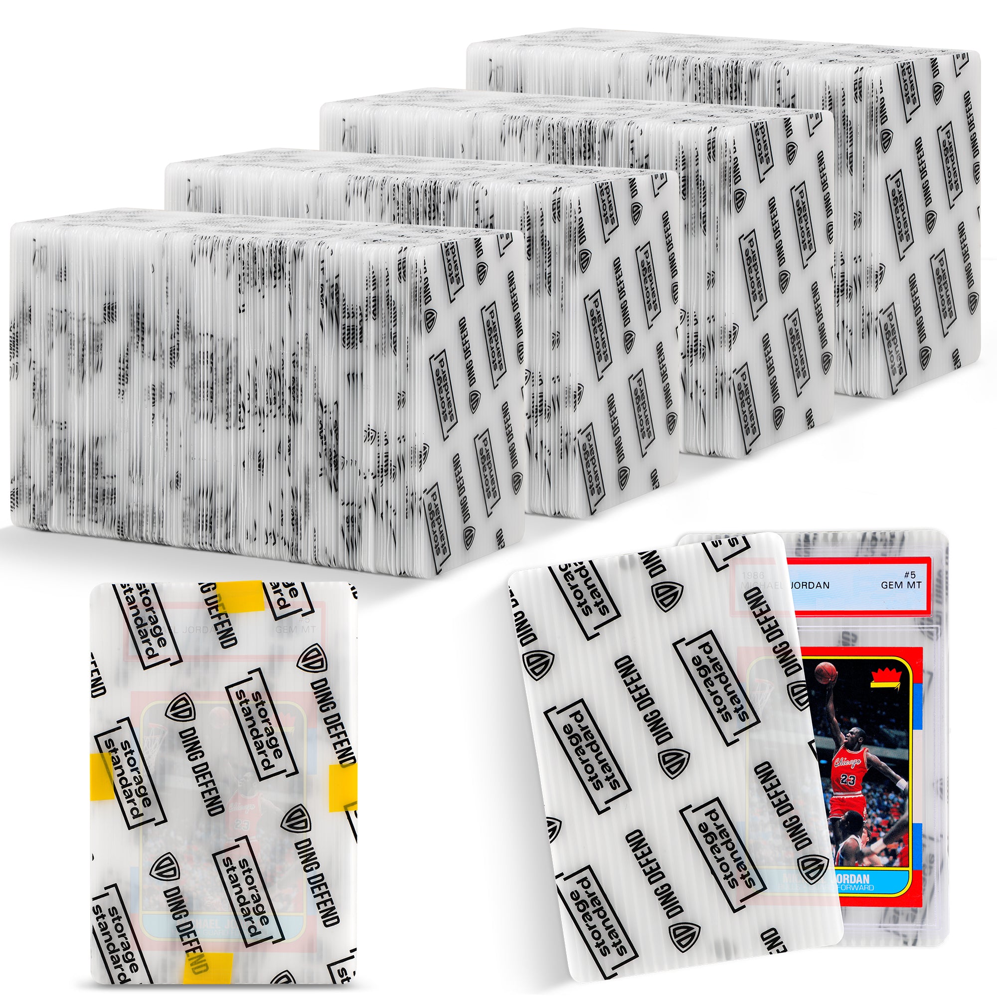Card Protectors Trading Cards Shipping Supplies, 510-Pack 4'' x 6'' Gr Storage Standard Card Protectors Trading Cards Shipping Supplies, 510-Pack 4'' x 6'' Gr Storage Standard