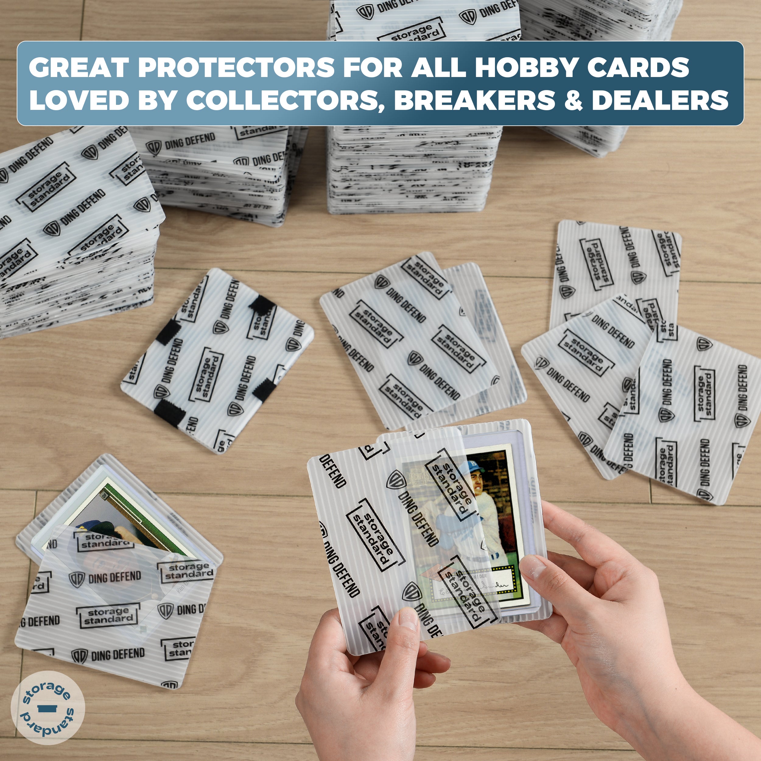 Storage Standard Trading Cards Protector Sleeves Shipping Protector Waterproof Card Holder 510 Pack