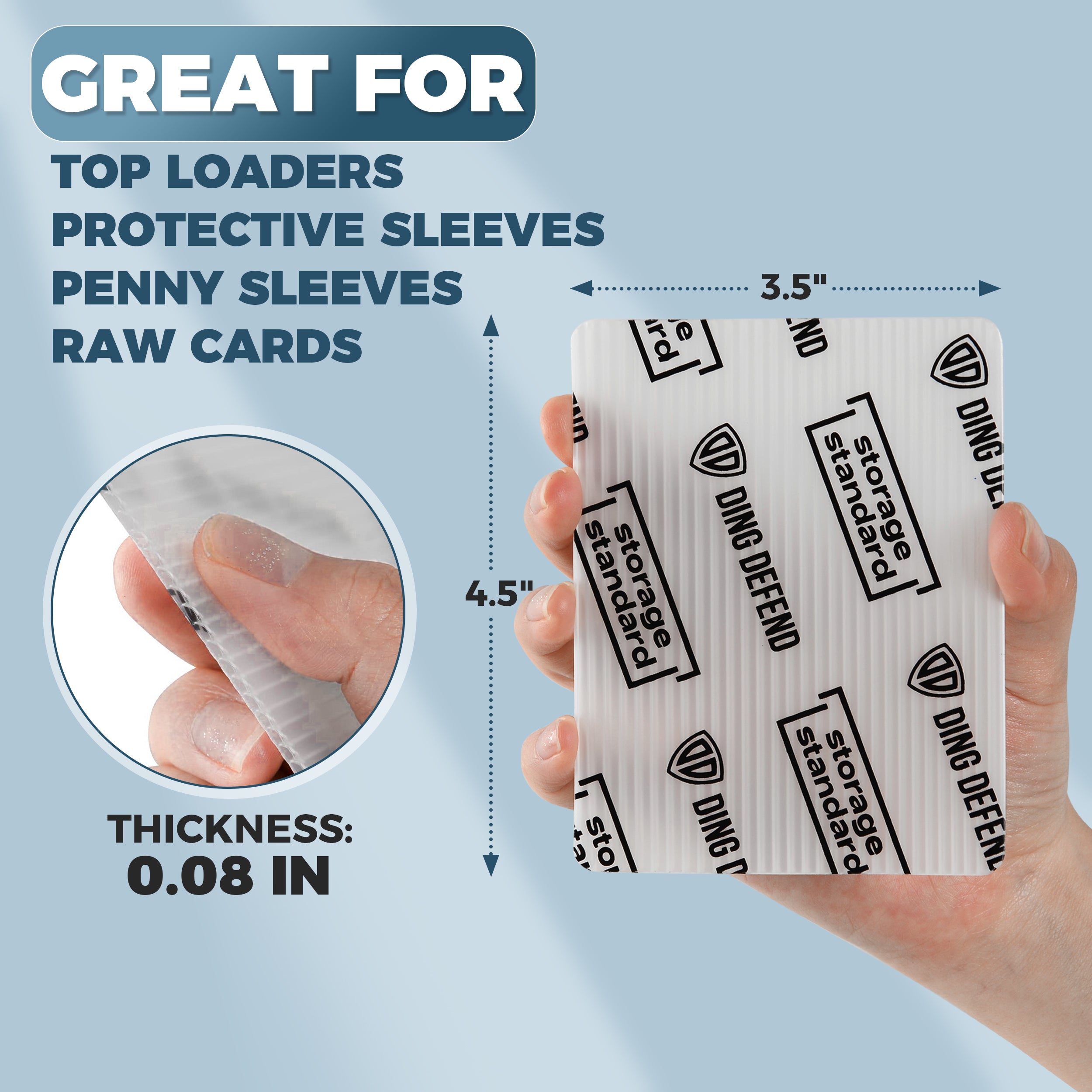 protective sleeves for cards Ding Defend by Storage Standard Trading Card Shipping Protectors 510 P