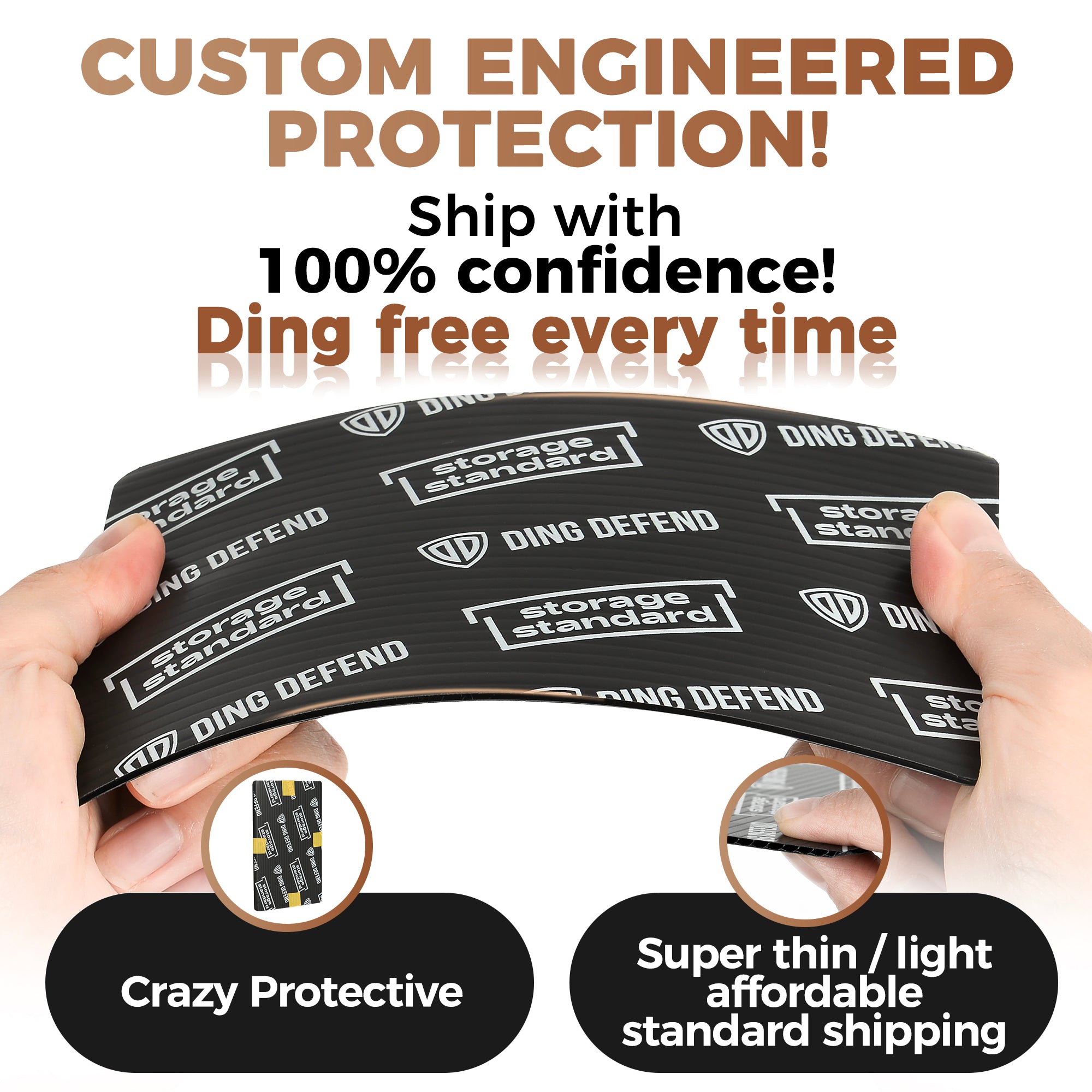 Base Shipping Protector Ding Defend 4x6 Black Trading Card Shipping Protector 510 Pack - Sport ...