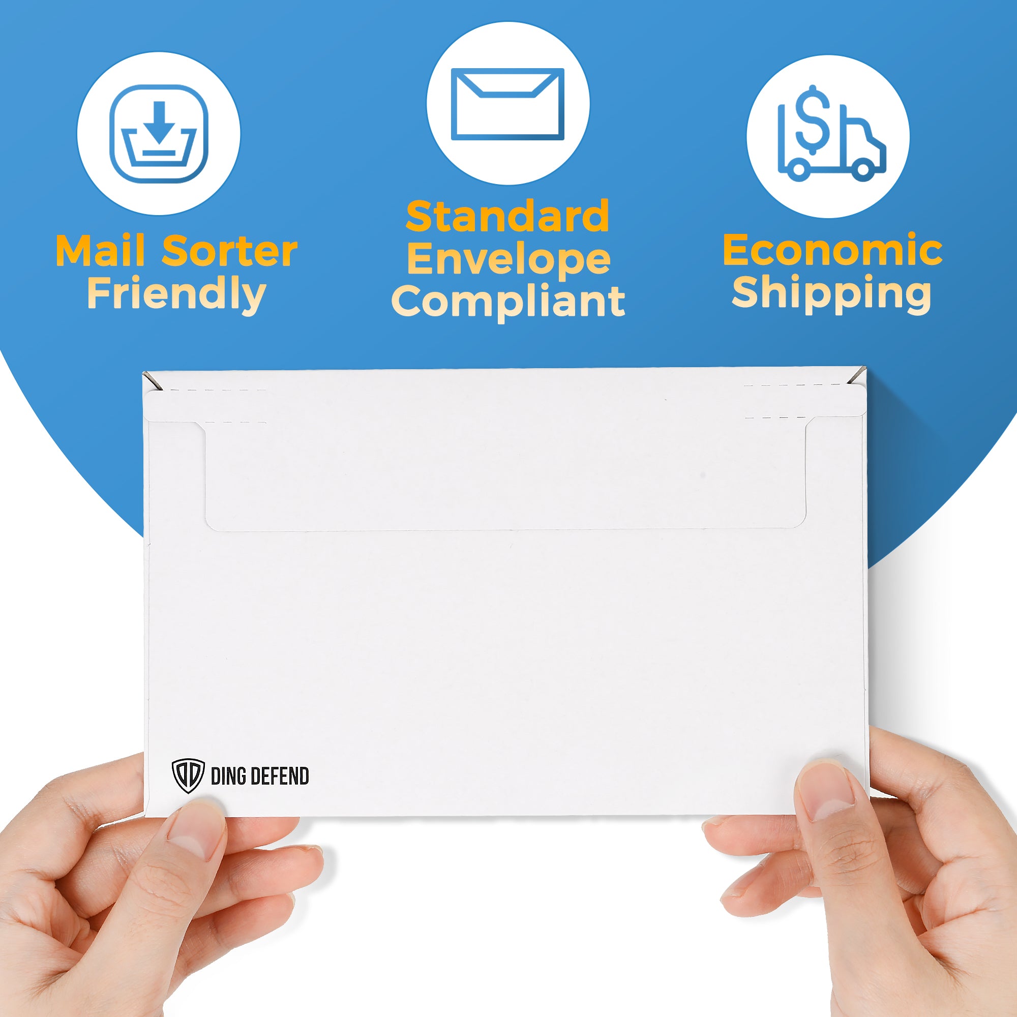 Envelope Protector 110-Pack Card Shipping Envelopes - 7 x 4.35 Inches Trading Cards Self ...