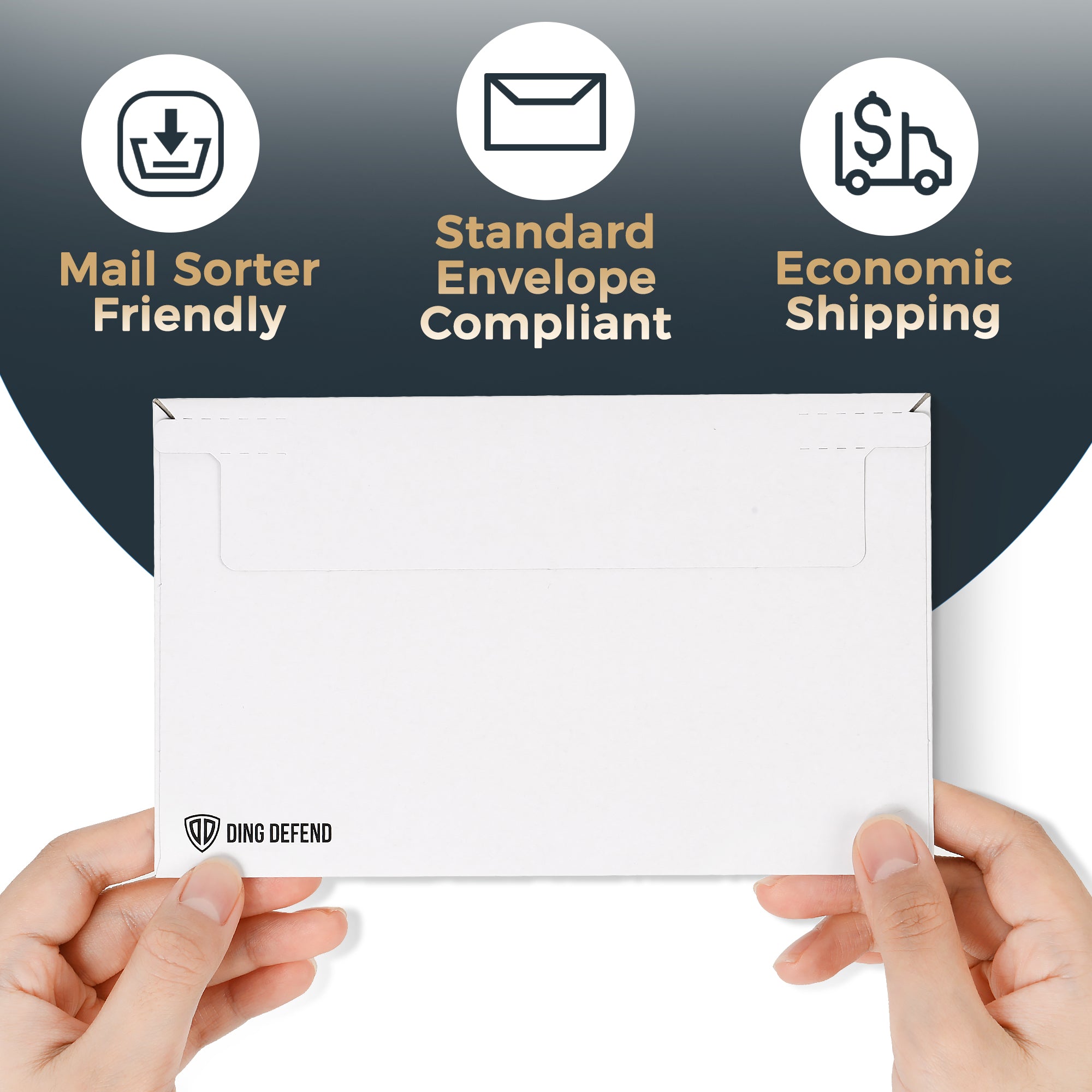510-Pack Card Shipping Envelopes - 7 x 4.35 Inches Trading Cards Self-Adhesive Mailers, Perfect Fit for Semi-Rigid Sleeves, Toploaders & Ding Defend Protectors - Hobby Mailing Supplies
