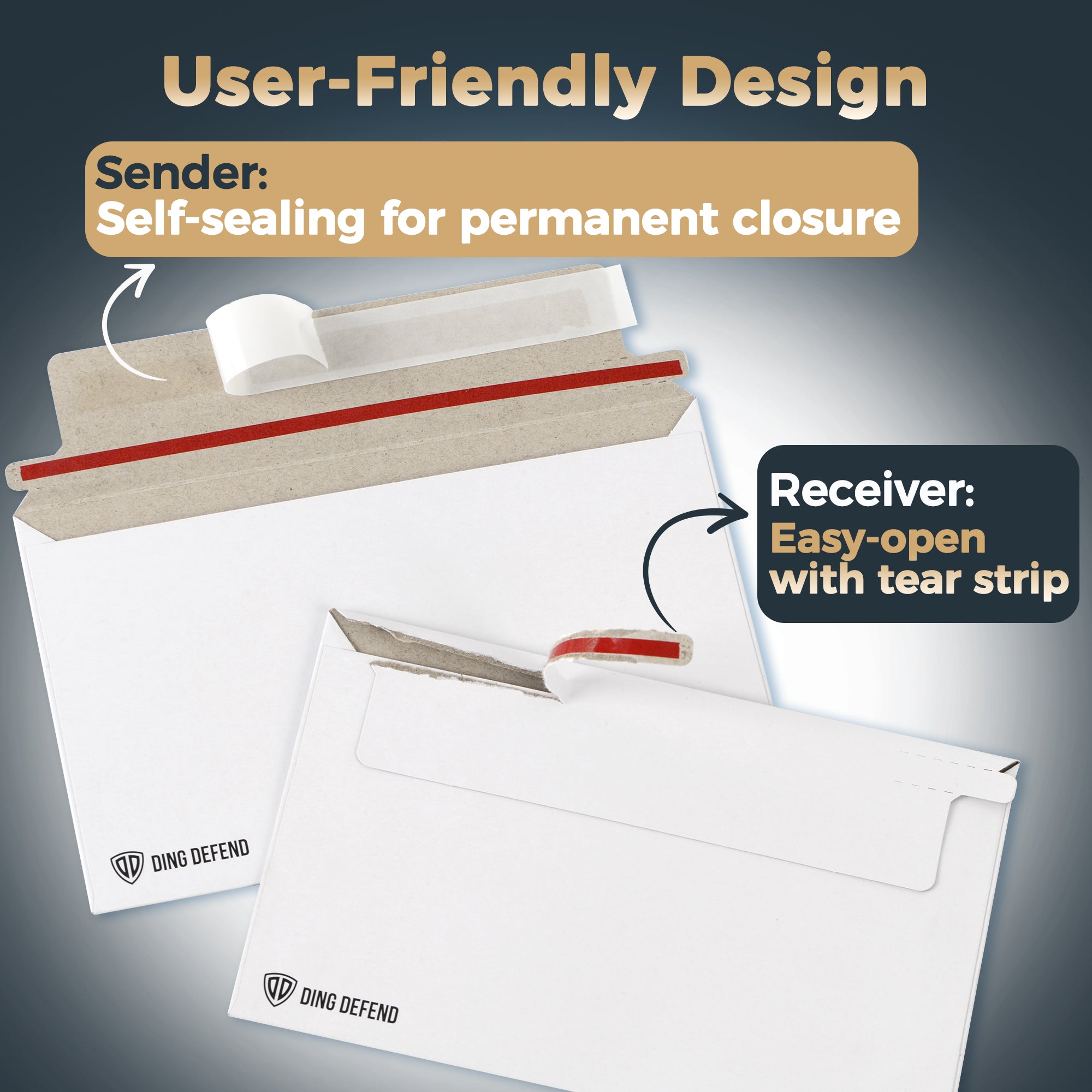 510-Pack Card Shipping Envelopes - 7 x 4.35 Inches Trading Cards Self-Adhesive Mailers, Perfect Fit for Semi-Rigid Sleeves, Toploaders & Ding Defend Protectors - Hobby Mailing Supplies