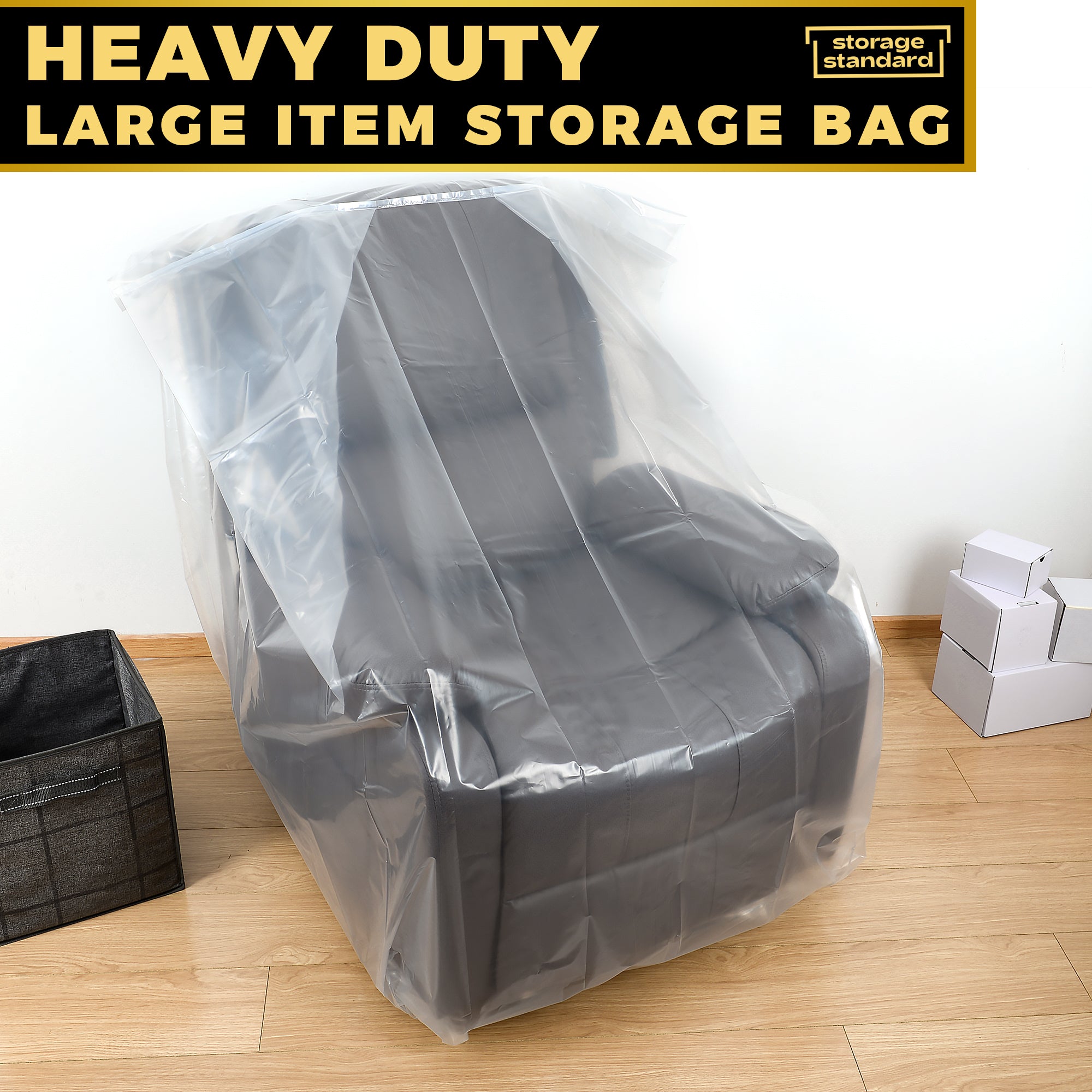 Plastic Furniture Covers for Moving Storage - Heavy-Duty Plastic Chair –  StorageStandard