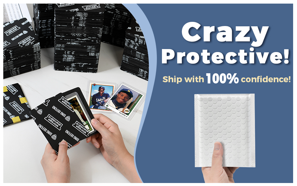 Ding Defend 510-Pack Trading Card Protector Shipping by Storage Standard - 3.5 x 4.5 Inch, Black