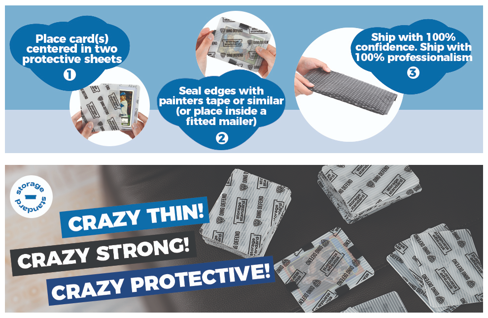 Ding Defend by Storage Standard Trading Card Shipping Protectors 110 P Ding Defend by Storage Standard Trading Card Shipping Protectors 110 P