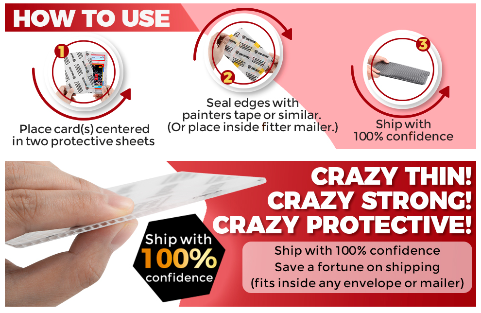 Card Protectors Trading Cards Shipping Supplies, 110-Pack 4'' x 6'' Gr Storage Standard Card Protectors Trading Cards Shipping Supplies, 110-Pack 4'' x 6'' Gr Storage Standard