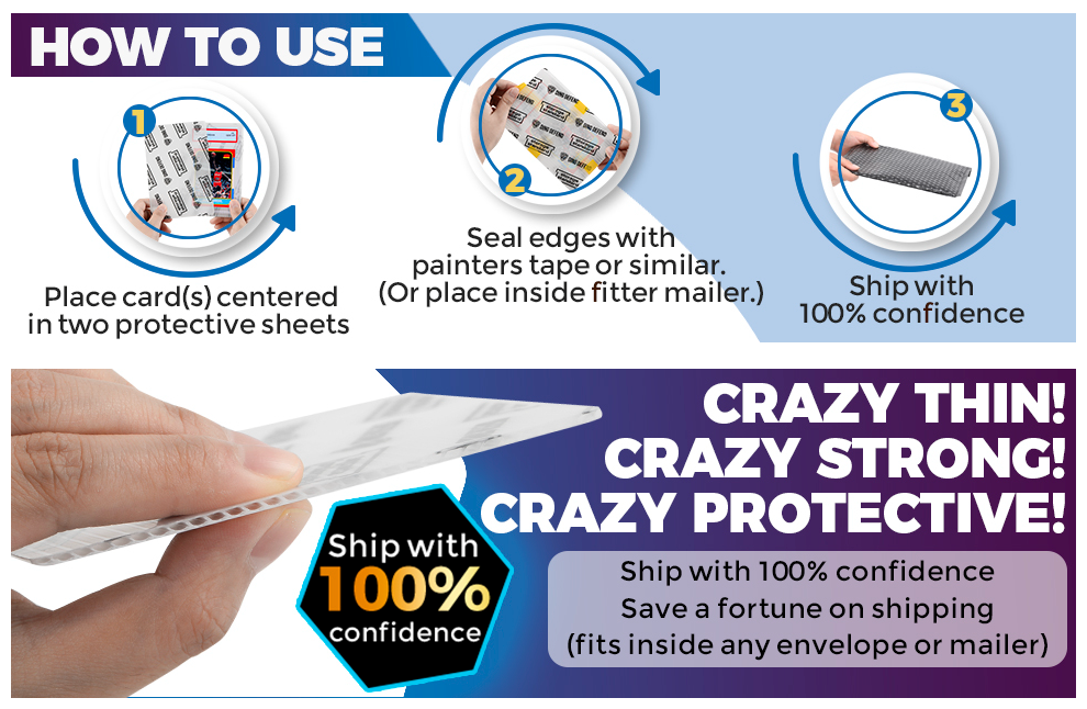 best way to ship graded cards Card Protectors Trading Cards Shipping Supplies, 510-Pack 4'' x 6'' Gr – Storage Standard