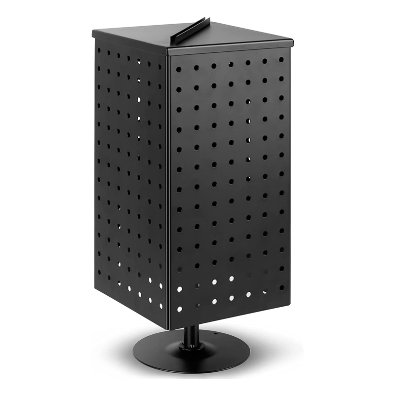 Pegboard Rotating Display Stand - Metal Spinning Peg Board Displays –  StorageStandard