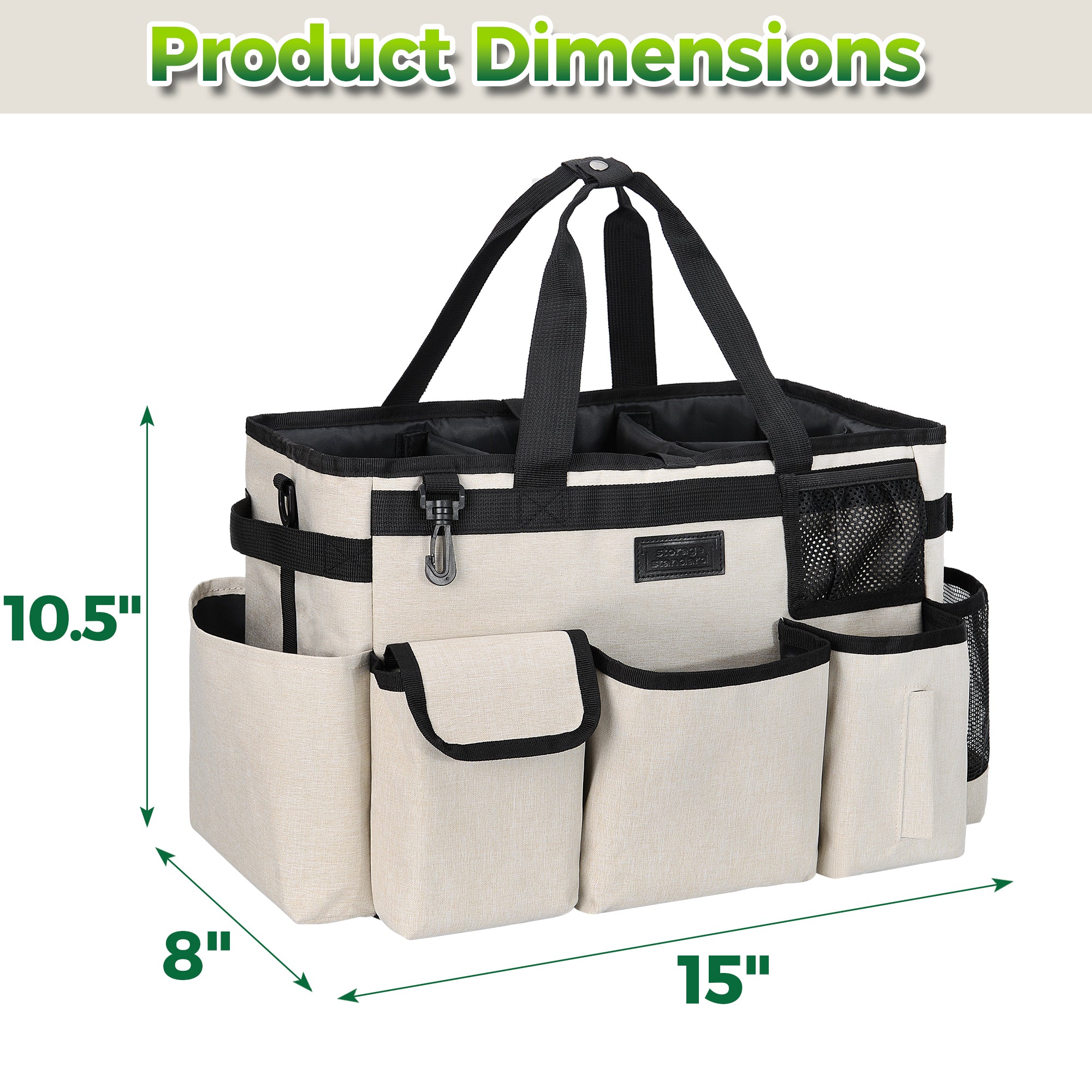 Cleaning Caddy Organizer with Handle, Wearable Cleaning Caddy Bag for  Cleaning Supplies, Cleaning Tote with Shoulder and Waist Straps, Under Sink  Organizer Tool Bag with Multiple Compartments(X-Large) 